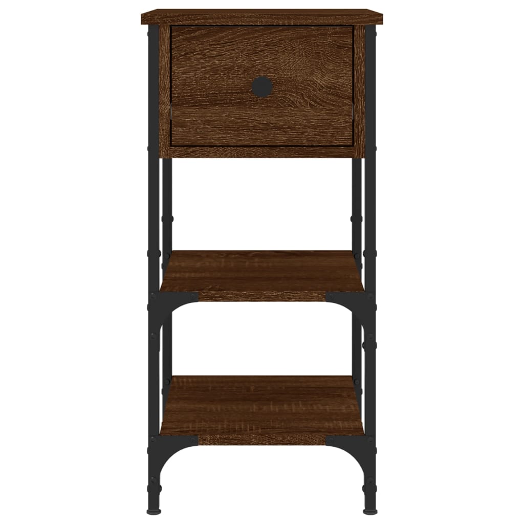 Nachttisch Braun Eichen-Optik 34x36x70 cm Holzwerkstoff