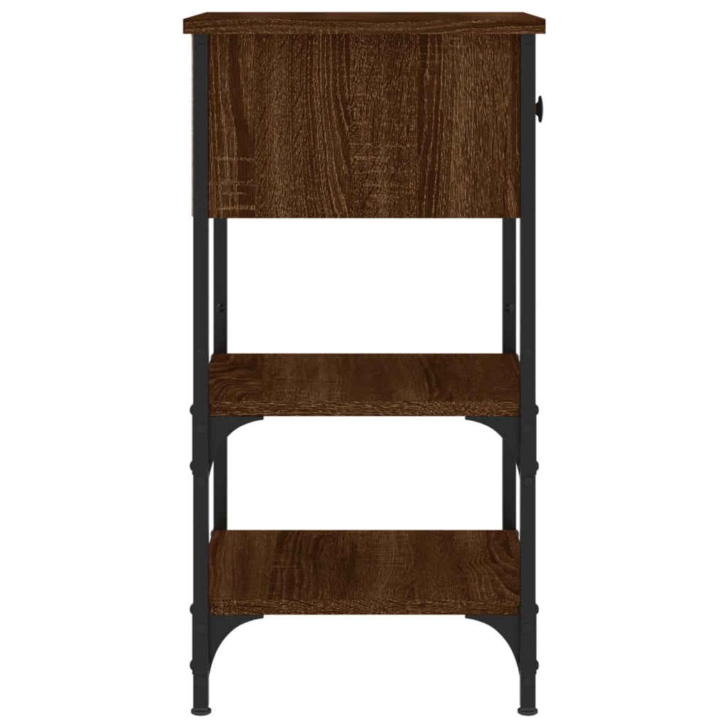Nachttisch Braun Eichen-Optik 34x36x70 cm Holzwerkstoff