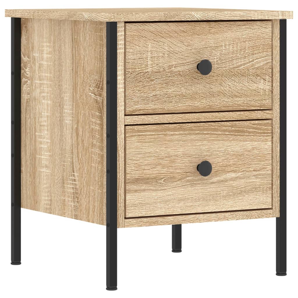 Nachttische 2 Stk. Sonoma-Eiche 40x42x50 cm Holzwerkstoff
