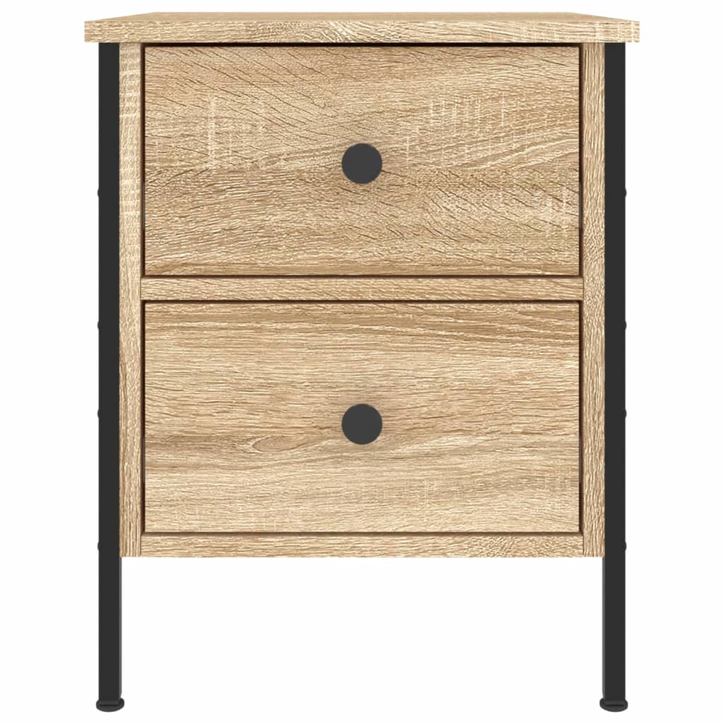 Nachttische 2 Stk. Sonoma-Eiche 40x42x50 cm Holzwerkstoff