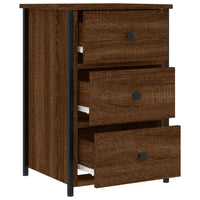 Thumbnail for Nachttische 2 Stk. Braun Eichen-Optik 40x36x60 cm Holzwerkstoff