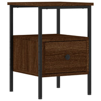 Thumbnail for Nachttische 2 Stk. Braun Eichen-Optik 34x36x50 cm Holzwerkstoff