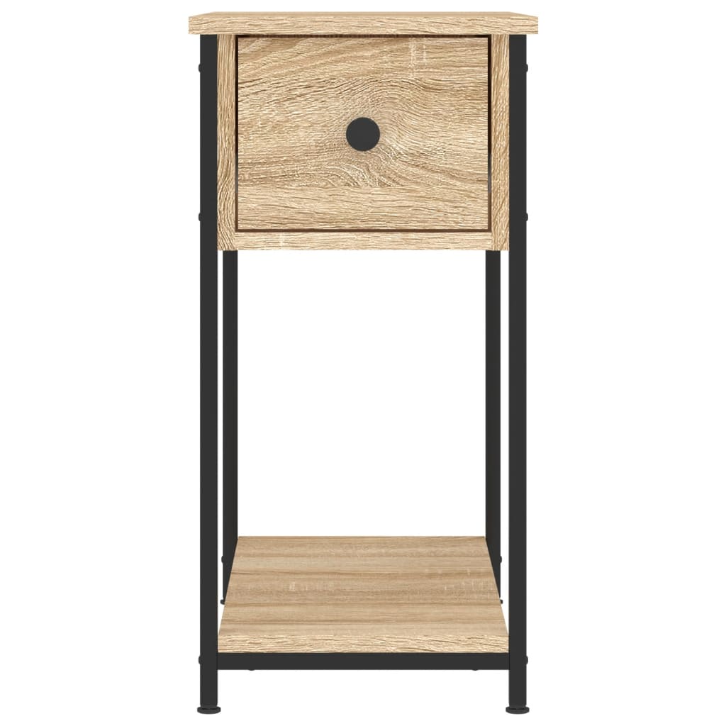 Nachttische 2 Stk. Sonoma-Eiche 30x60x60 cm Holzwerkstoff