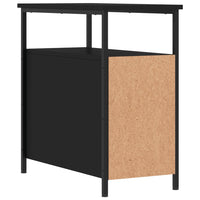 Thumbnail for Nachttische 2 Stk. Schwarz 30x60x60 cm Holzwerkstoff