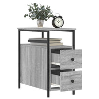 Thumbnail for Nachttische 2 Stk. Grau Sonoma 30x60x60 cm Holzwerkstoff