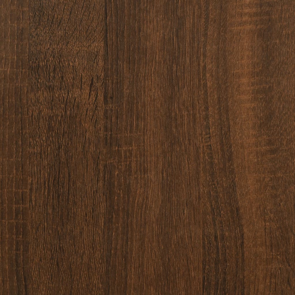 Nachttische 2 Stk. Braun Eichen-Optik 30x60x60 cm Holzwerkstoff