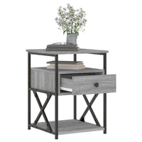 Thumbnail for Nachttische 2 Stk. Grau Sonoma 40x42x55 cm Holzwerkstoff
