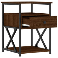 Thumbnail for Nachttische 2 Stk. Braun Eichen-Optik 40x42x55 cm Holzwerkstoff
