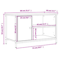 Thumbnail for TV-Schrank Sonoma-Eiche 80x40x50 cm Holzwerkstoff