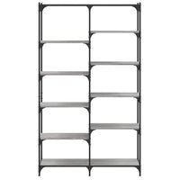 Thumbnail for Bücherregal Grau Sonoma 100x32x170 cm Holzwerkstoff und Eisen