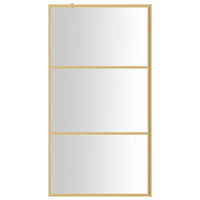 Thumbnail for Duschwand für Begehbare Dusche ESG Klarglas Golden 100x195cm