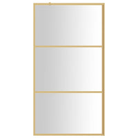 Thumbnail for Duschwand für Begehbare Dusche ESG Klarglas Golden 115x195cm