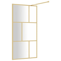 Thumbnail for Duschwand für Begehbare Dusche ESG Klarglas Golden 100x195cm
