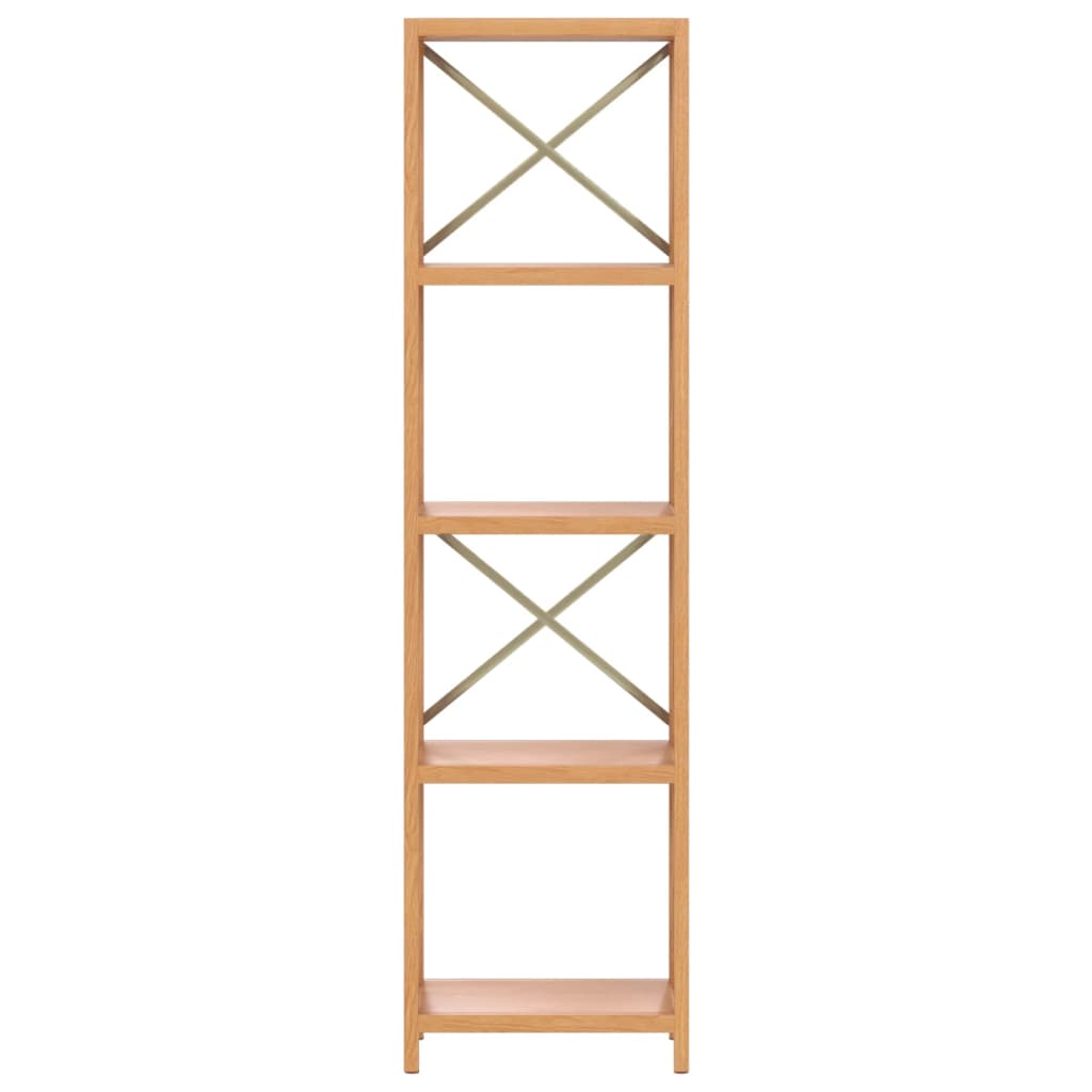 Regal mit 5 Böden 40x30x146 cm Massivholz Eiche