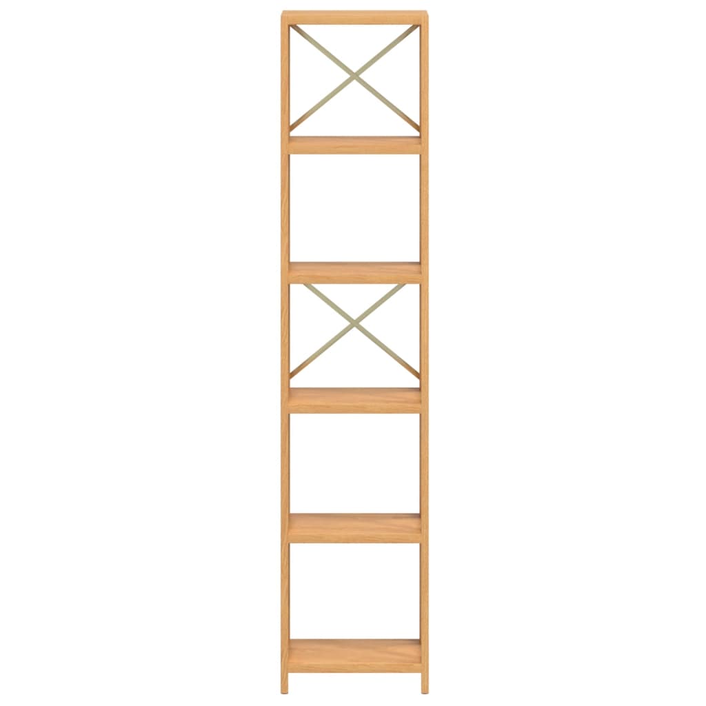 Regal mit 6 Böden 40x30x181 cm Massivholz Eiche