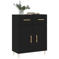Thumbnail for Sideboard Schwarz 69,5x34x90 cm Holzwerkstoff