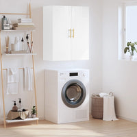 Thumbnail for Wandschrank Hochglanz-Weiß 69,5x34x90 cm