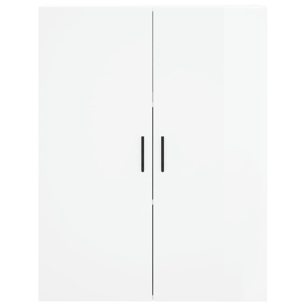 Wandschrank Hochglanz-Weiß 69,5x34x90 cm