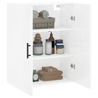 Thumbnail for Wandschrank Hochglanz-Weiß 69,5x34x90 cm