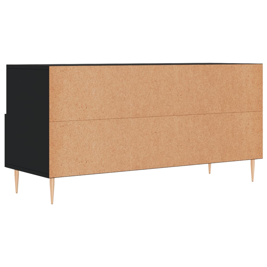 TV-Schrank Schwarz 102x36x50 cm Holzwerkstoff