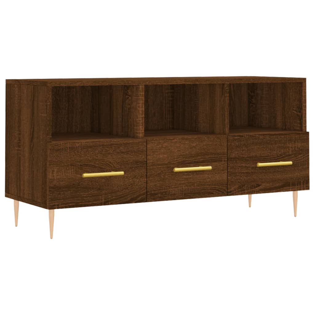 TV-Schrank Braun Eichen-Optik 102x36x50 cm Holzwerkstoff