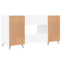 Thumbnail for Schreibtisch Weiß 140x50x75 cm Holzwerkstoff