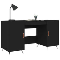 Thumbnail for Schreibtisch Schwarz 140x50x75 cm Holzwerkstoff