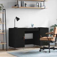 Thumbnail for Schreibtisch Schwarz 140x50x75 cm Holzwerkstoff