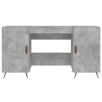 Thumbnail for Schreibtisch Betongrau 140x50x75 cm Holzwerkstoff