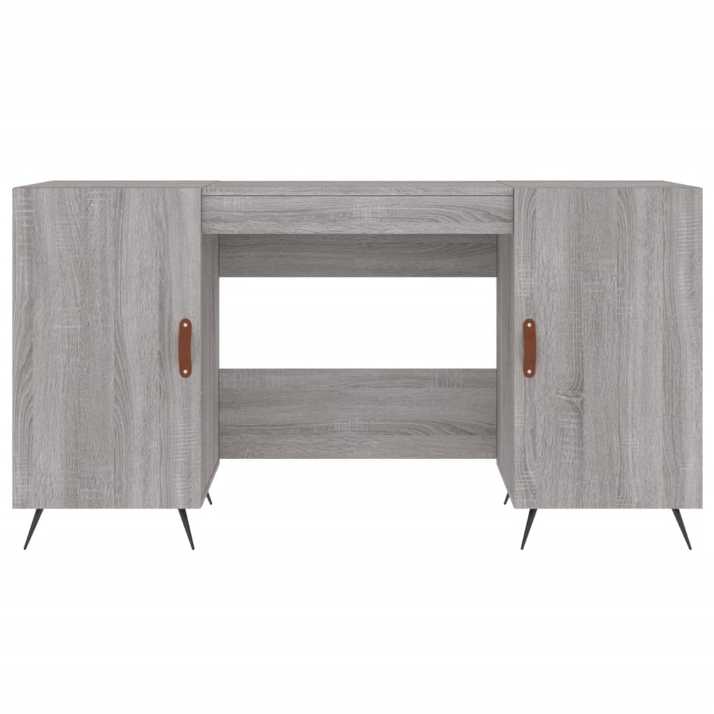 Schreibtisch Grau Sonoma 140x50x75 cm Holzwerkstoff