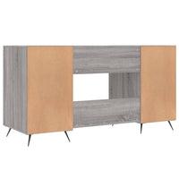 Thumbnail for Schreibtisch Grau Sonoma 140x50x75 cm Holzwerkstoff