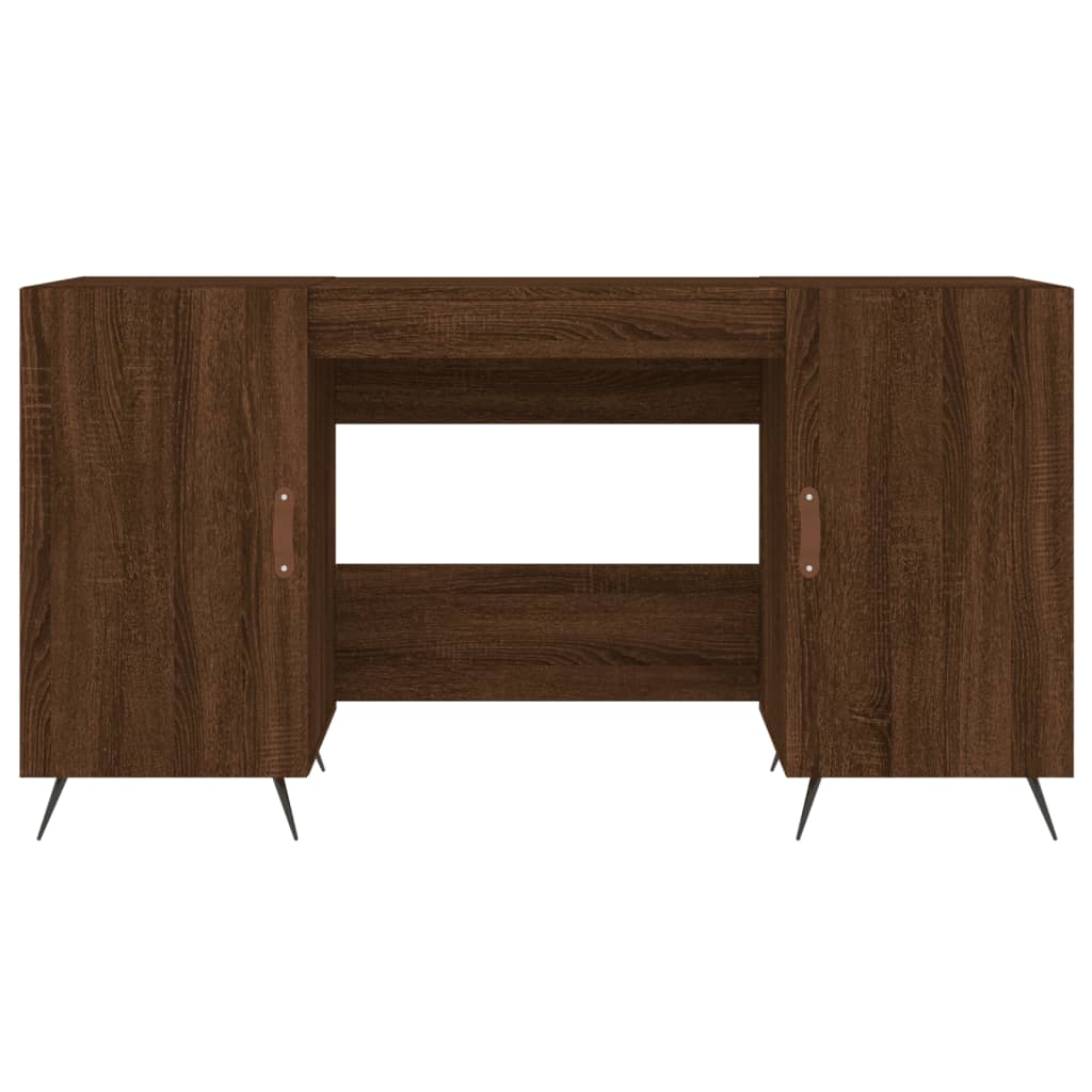 Schreibtisch Braun Eichen-Optik 140x50x75 cm Holzwerkstoff