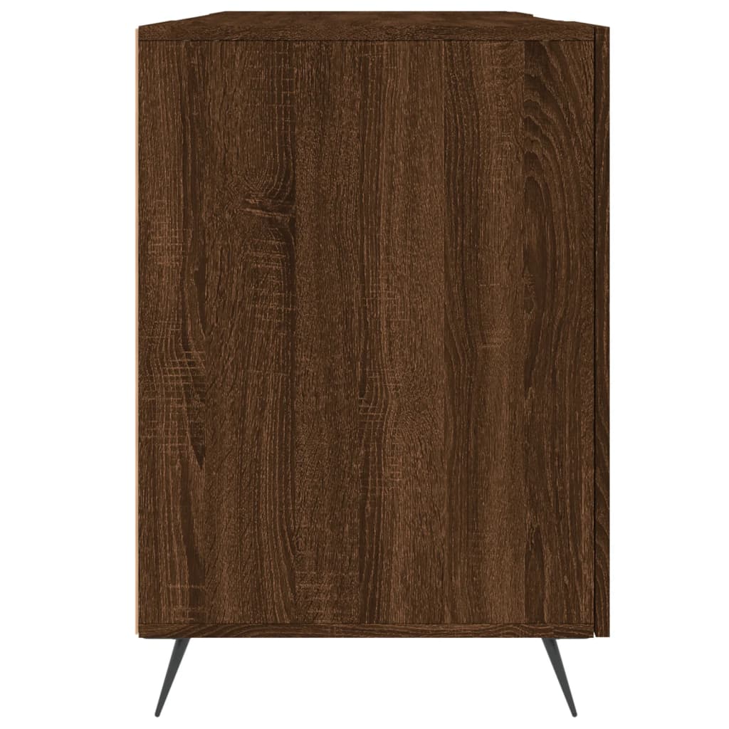 Schreibtisch Braun Eichen-Optik 140x50x75 cm Holzwerkstoff