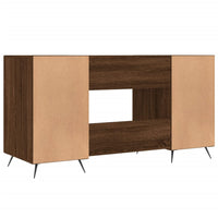 Thumbnail for Schreibtisch Braun Eichen-Optik 140x50x75 cm Holzwerkstoff