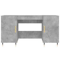 Thumbnail for Schreibtisch Betongrau 140x50x75 cm Holzwerkstoff