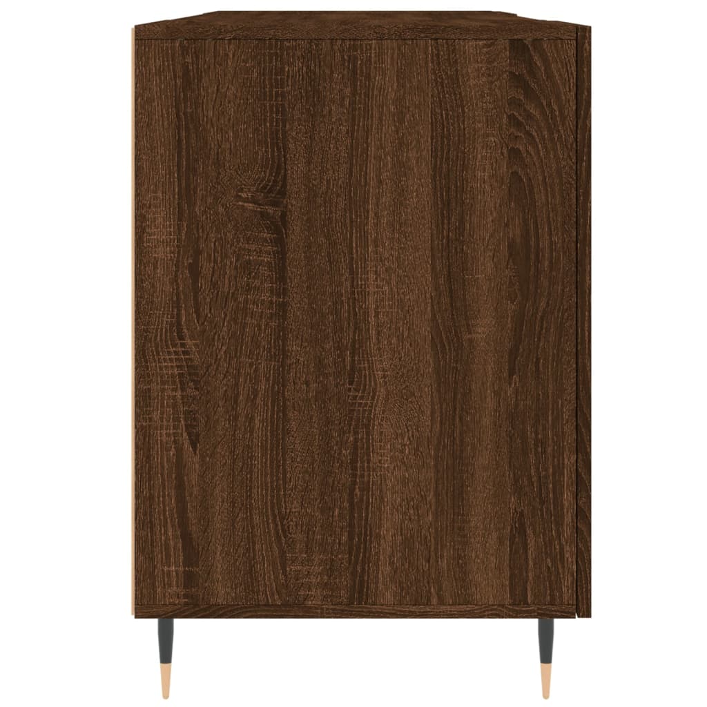 Schreibtisch Braun Eichen-Optik 140x50x75 cm Holzwerkstoff