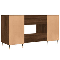 Thumbnail for Schreibtisch Braun Eichen-Optik 140x50x75 cm Holzwerkstoff