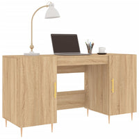 Thumbnail for Schreibtisch Sonoma-Eiche 140x50x75 cm Holzwerkstoff