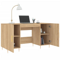 Thumbnail for Schreibtisch Sonoma-Eiche 140x50x75 cm Holzwerkstoff