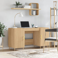 Thumbnail for Schreibtisch Sonoma-Eiche 140x50x75 cm Holzwerkstoff