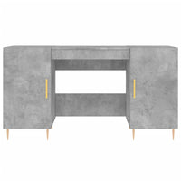 Thumbnail for Schreibtisch Betongrau 140x50x75 cm Holzwerkstoff