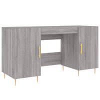 Thumbnail for Schreibtisch Grau Sonoma 140x50x75 cm Holzwerkstoff