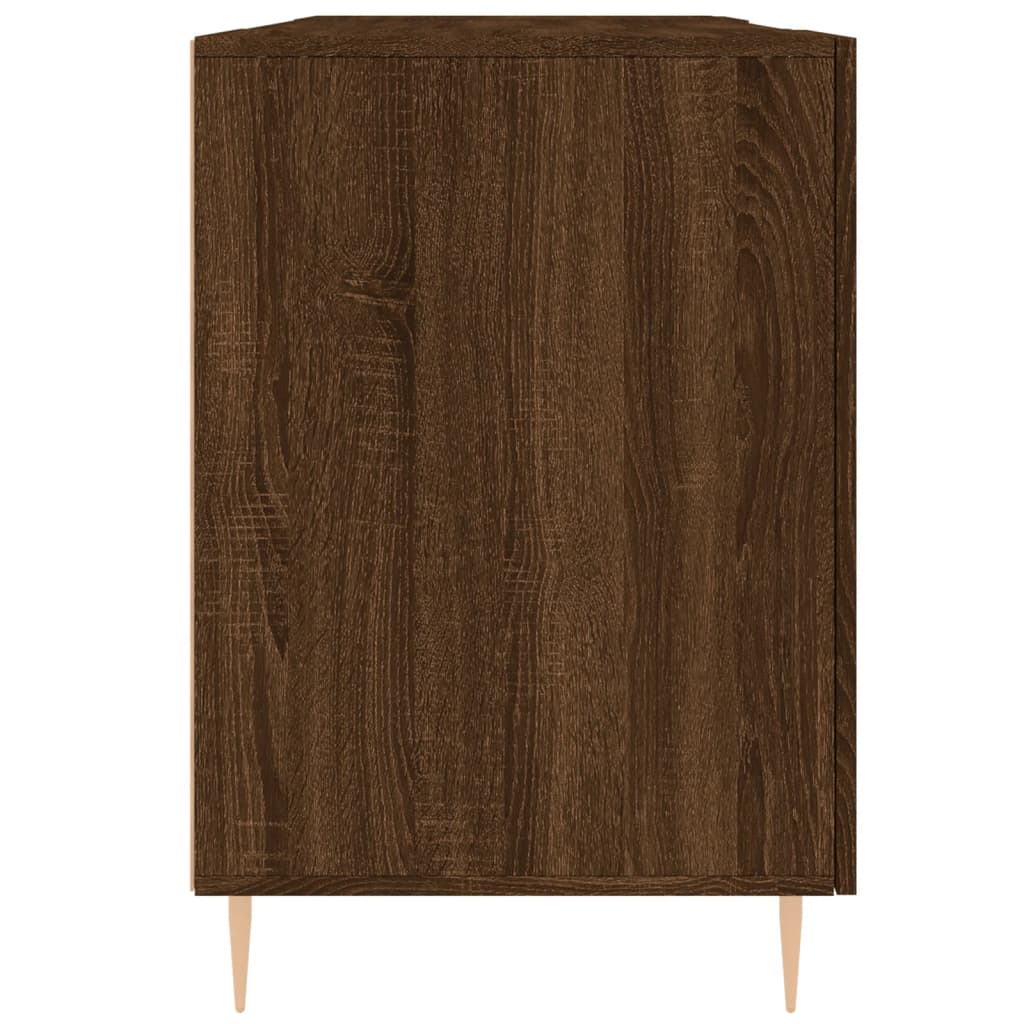 Schreibtisch Braun Eichen-Optik 140x50x75 cm Holzwerkstoff