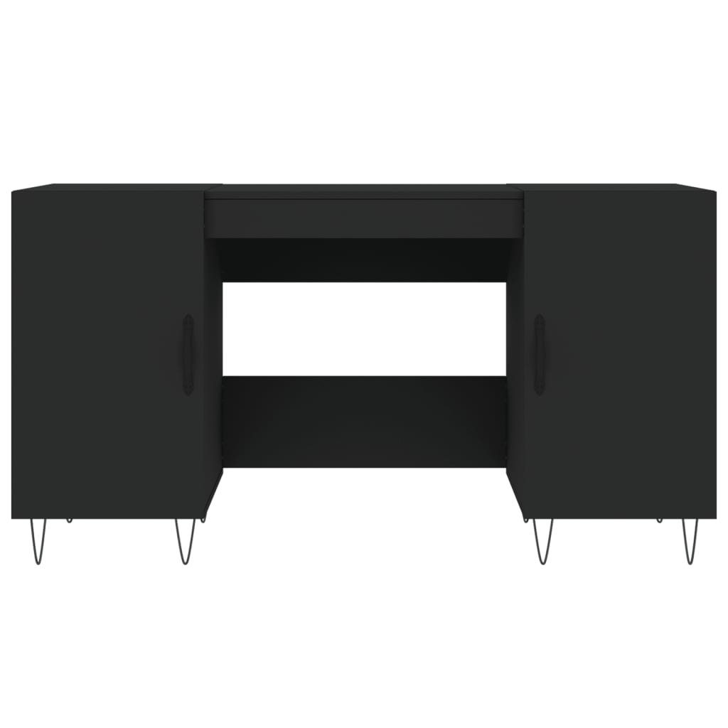 Schreibtisch Schwarz 140x50x75 cm Holzwerkstoff