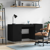 Thumbnail for Schreibtisch Schwarz 140x50x75 cm Holzwerkstoff