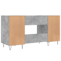 Thumbnail for Schreibtisch Betongrau 140x50x75 cm Holzwerkstoff