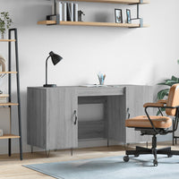 Thumbnail for Schreibtisch Grau Sonoma 140x50x75 cm Holzwerkstoff