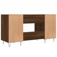Thumbnail for Schreibtisch Braun Eichen-Optik 140x50x75 cm Holzwerkstoff