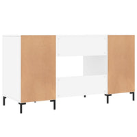 Thumbnail for Schreibtisch Weiß 140x50x75 cm Holzwerkstoff