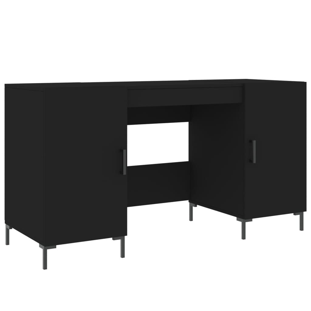 Schreibtisch Schwarz 140x50x75 cm Holzwerkstoff